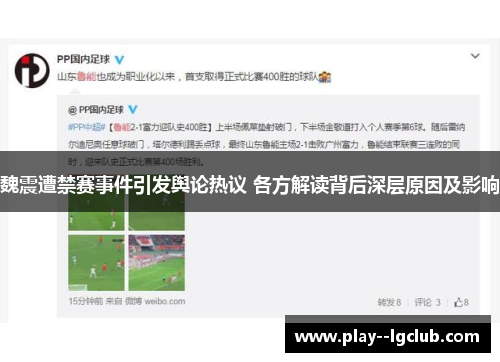 魏震遭禁赛事件引发舆论热议 各方解读背后深层原因及影响